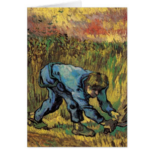 Cartão O Ceifador com Doença de Vincent van Gogh