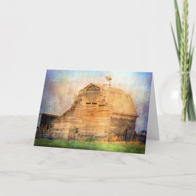 Cartão O celeiro com a cupola quebrada (Frente)