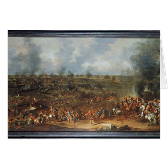 Cartão O cerco de Namur, 1692, século XVIII (Frente Horizontal)