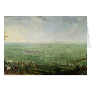 Cartão O cerco de Olmutz pelo exército prussiano, 1758