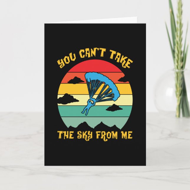 Cartão O Céu De Mim Skydiver Skydiving (Frente)