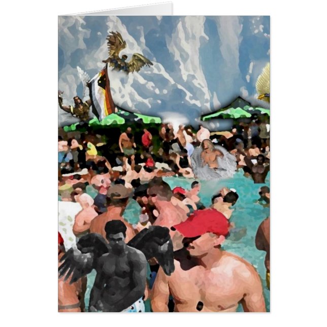 Cartão O céu é um partido do urso (Frente)