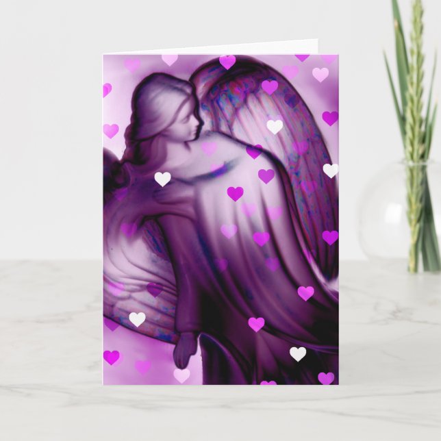 Cartão O Céu Está A Enviar-Te Corações Hoje (Frente)