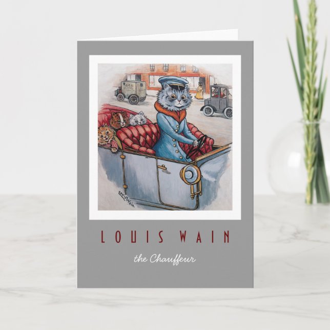 Cartão O Chauffeur do gato (Frente)