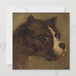 Cartão O Chefe de um Bulldog