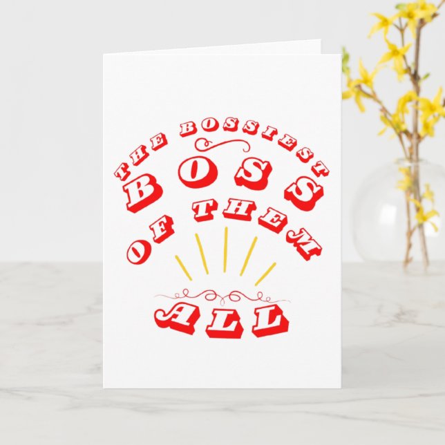 Cartão O Chefe Mais Alto De Todos Eles (Flor Amarela)