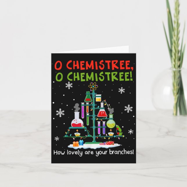 Cartão O Chemistree How Lovely Are Your Branches Teacher  (Frente)