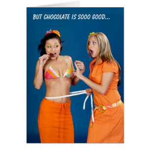 Cartão O chocolate é sooo bom