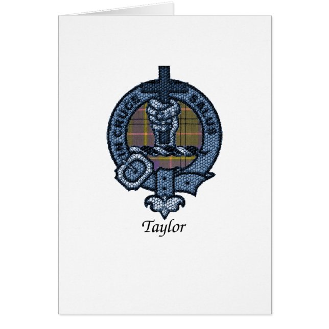 Cartão O clã de Taylor Crest (Frente)