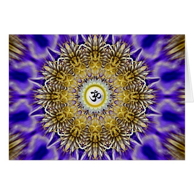 Cartão O Clematis OM carda (Frente Horizontal)