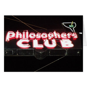 Cartão O clube do filósofo
