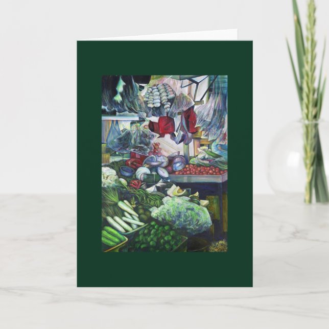 Cartão O Clube Vegetal se encontra aqui na terça à tarde (Frente)