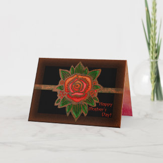 Cartão O cobre aumentou (personalizado para o dia das