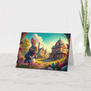 Cartão O Coelhinho da Páscoa numa Missão Secreta