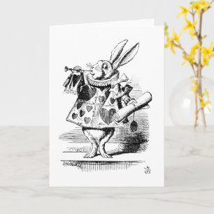 Cartão O Coelho Branco, Aventuras de Alice no País das Ma