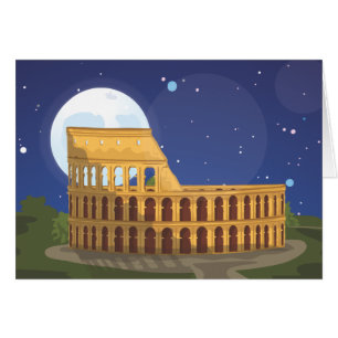 Cartão O Colosseum de Roma