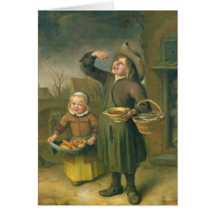 Cartão O comedor do xarope