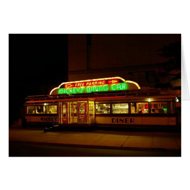 Cartão O comensal de Mickey (Frente Horizontal)