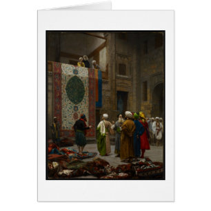Cartão O comerciante do tapete, c.1887 (óleo em canvas)