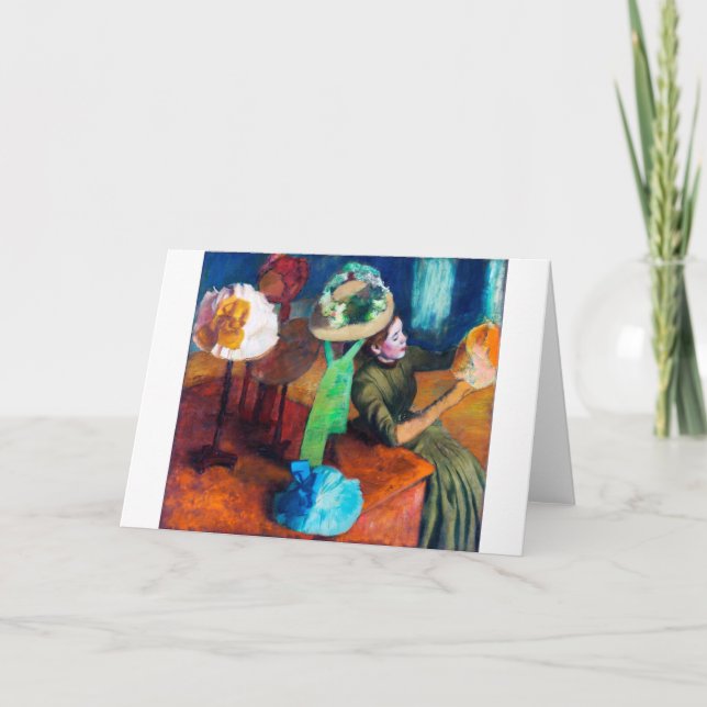 Cartão O Compro Millinery, Edgar Degas (Frente)