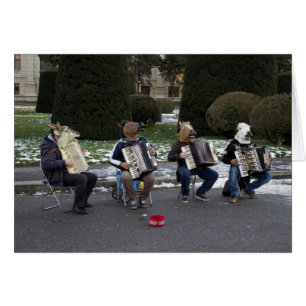 Cartão O concerto do animal