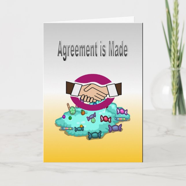 Cartão O contrato é feito (Frente)