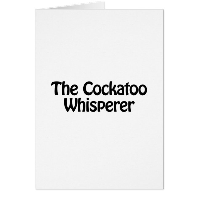 Cartão o coqueteiro (Frente)