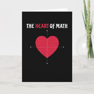 Cartão O Coração da Matemática Dia dos Namorados Matemáti