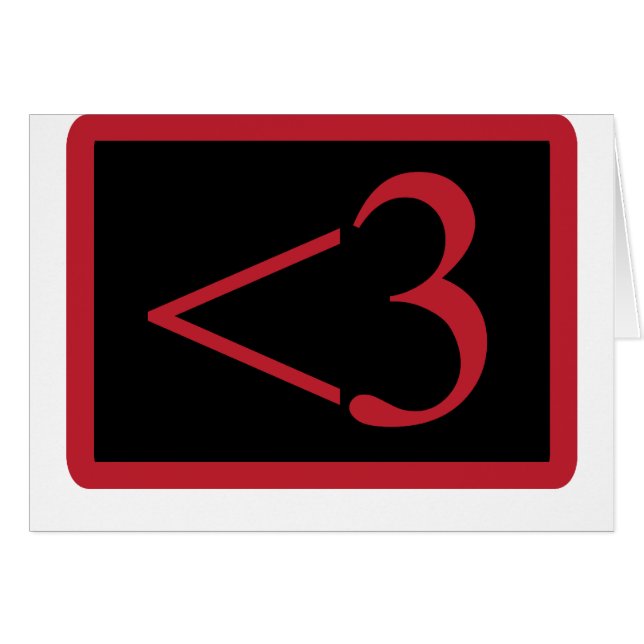 Cartão O coração do geek (Frente Horizontal)