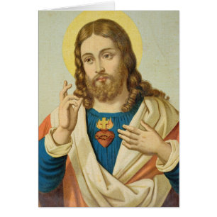 Cartão O coração sagrado