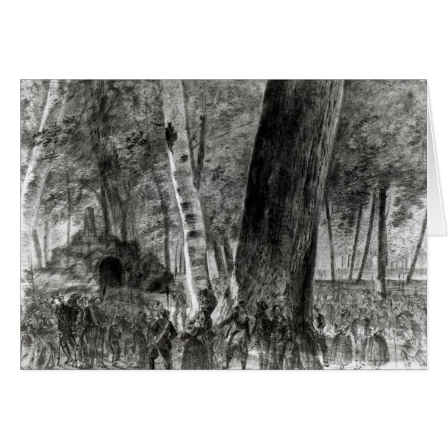 Cartão O corpo de Jean Paul Marat (Frente Horizontal)