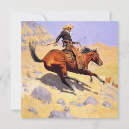 Cartão O Cowboy (por Frederic Remington)