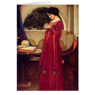 Cartão O crânio da bola de cristal