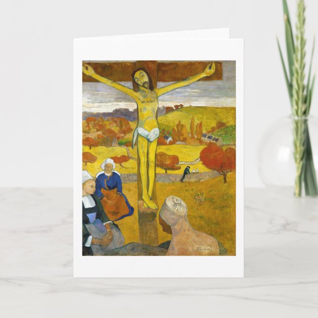 Cartão O Cristo Amarelo, Gauguin (Frente)