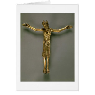 Cartão O cristo Crucified, francês, segunda metade do 12a