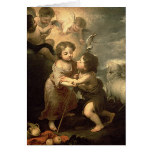 Cartão O cristo e o John The Baptist das crianças