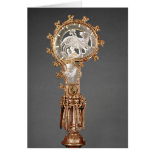 Cartão O Crozier das abadessa do Cistercian