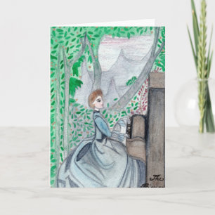 Cartão O cumprimento do piano