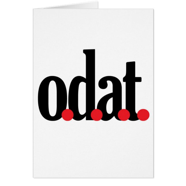 Cartão o.d.a.t (Frente)