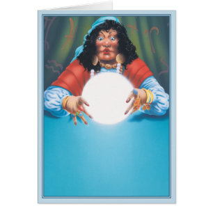 Cartão O © da bola de cristal