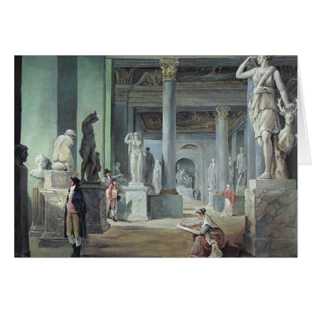 Cartão O DES Saisons no Louvre, C. 1802 de Salle (Frente Horizontal)