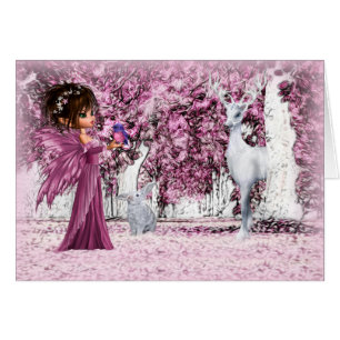 Cartão O despertar Enchanted o vazio da arte da fantasia