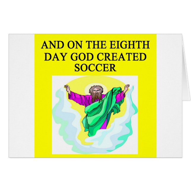 Cartão o deus criou o futebol (Frente Horizontal)