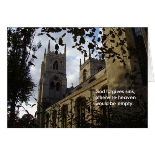 Cartão O deus perdoa…