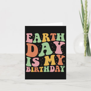Cartão O Dia Da Terra É Meu Aniversário Engraçado Ambient