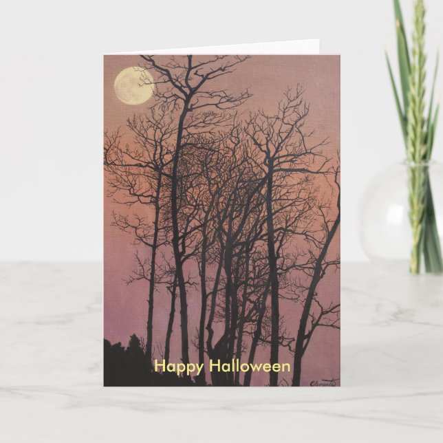 Cartão O Dia das Bruxas feliz (Frente)