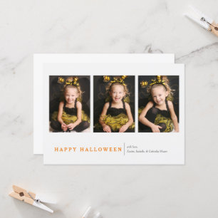 Cartão O Dia das Bruxas moderno