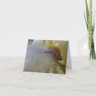 Cartão O dia novo jardina a íris 'Ecru de Notecard- a Yo