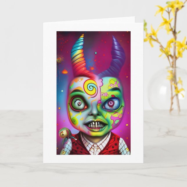 Cartão O diabo Ricaso Nightmare (Flor Amarela)