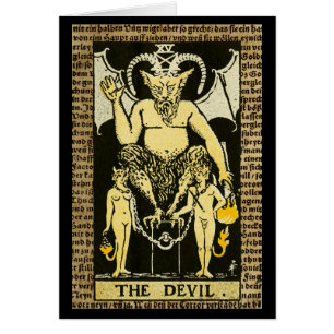 Cartão O diabo Tarot